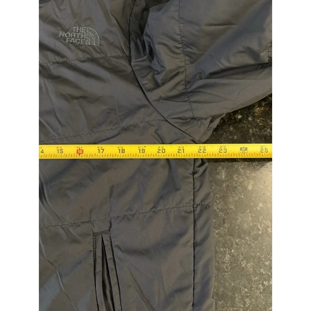 North Face Puffer Jacket Men's Medium Black‎ Full Zip Insulated Lightweight
